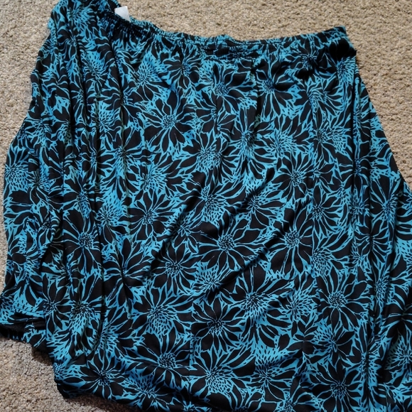 Salon Studio Women’s Maxi Skirt in Teal and Black - Size 4XP - Picture 2 of 2